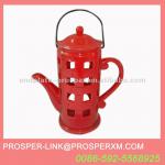 Ceramic Red Hanging Hurricane Lamp PL-EY-1391A