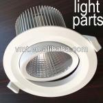 China supplier aluminum extruded led housing 20w cob LED downlight housing(housing fixture only, no led) AL0881