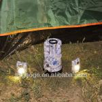 Chinese style super creative idea blue and white porcelain portable outdoor solar camping lantern GM7010