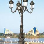 classical european street light aluminum lamp post OBBL-OJ6