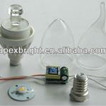 Conductive Plastic 3w candle light Housing 3W APL CANDLE-D 3W