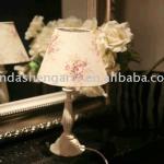 cotton lampshade plastic post desk lamp Neoviva