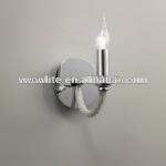 Crystal candle chrome wall mount light B1026-1CH B1026-1CH