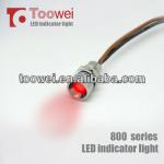 diameter 6mm,8mm, 12mm,12V,24V,110V,220V metal waterproof LED indicator light 8082.610