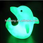 dolphin shape PVC Material RGB Color Changing LED Night Lamp M0003L