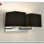 double swing hotel wall lamps and black fabric shade MB920-2 MB920-2