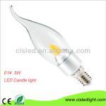 E27 E14 led candle light 3w, led candle bulb CIS-CAL-01