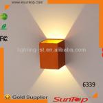 Elegant aluminum led up and down wall light lamp/modern wall light/led wall lamp with CE/Rosh 6339