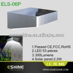 ELS-06P 53LED 350LM 2200 mah big power garden solar light with motion sensor ELS-06P