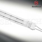 Energy saving white coated quartz glass infrared halogen tubes STMTW