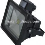 Europe Hot Sale IP66 CE ROHS Epistar 35Mil Motion Sensor COB 50W LED Flood Light HS-TG-50W