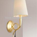 Fabric shade,cheap wall lamp in brass 9485/1W