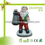 Father Christmas shape color changing solar garden light LH-SY3265