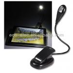 Flexible Gooseneck LED Rechargeable Book Light Reading Light With Clip For eBook Tablet PC MAC 919A-- B