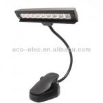 Flexible Music Stand LED Book Light Lamp Clip-on 9 LED Lamp ECO-R999,