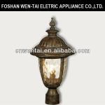 Foshan small size antique pillar light with aluminum for garden DH-2023S