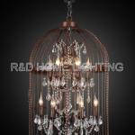 French vintage Bird Cage iron Chandelier D6001-6+6DR D6001-6+6DR