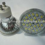 GU10 24 SMD 5050 LED Screw Light Lamp Bulb Warm White / Cool White AC 85-265V YF-CUP-SMD24A