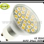 gu10 led 50w halogen replacement 330Lm 3.5W 10V-30V DC CE&amp;RoHS GU10-24SMD-C