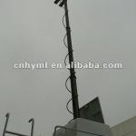 High mast lighting tower and vehicle internal mounted telescopic light tower mast pole QG