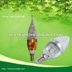 High Power 4W E12 Led Bulb Light E12-LZ1W3 flame tip