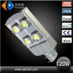 high quality 110lm/w 120w cob solar led street light with CE&amp;Rohs asl-xld01-led street lighting