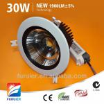 high quality 30W Sharp COB led downlight F8-002-B60-30W