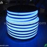 High quality IP65 50m/roll blue neon light strip/led rope light /led flexible neon tube Single Color Regular Type