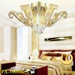 High quality modern hot sell fashion residential crystal ceiling lights PX-1009/6+1