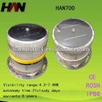 High Quality Solar Power led warning flashing light HAN700