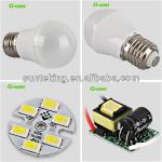 Hot sale plastic led bulbs india price 2013 zhongshan 3w led bulb light G-QP45-3-001B