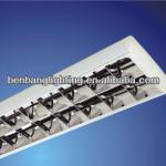 Hot saling 2*40W unfold instal Grille Lamp mirror louver lighting for t-shirt fluorescent lighting BAPXIGG3725