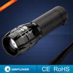 Hot selling zoomable 3*AAA or 18650 Cree Q5 LED new electric torch MF-11906A-2