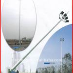 inclinable high mast lighting post with hot galvanization QDQT-GGD-001