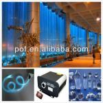 Indoor Curtain , Waterfall End Glow Fiber Lighting , LED pmma fiber DSS002