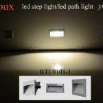 indoor wall recessed mounted led path light 1x3W RTL0101-1