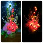 L18 New Style decorative handmade flowers table lamp light L18