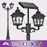 lamp post garden led outdoor solar lighting E-1869-2M