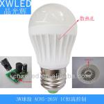 led bulb 3W $0.78 AC85-265V 2 years guaranty 3W led plastic bulb