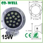 led round underwater light stainless steel ip68 15W 180*H210mm,Stainless steel WL-SDD-C15