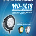 LED work light, LED machine work light, LED tractor light, LED mining light. WD-5L18