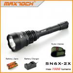 Maxtoch SN6X-2X 1300 Lumen Long Range XM-L2 U2 Super Bright LED Police Flashlight SN6X-2X