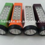 Multi-purpose rechargeable JK-916-1LED torch light with 1+12 LED lamp beads JK-916-1LED torch light