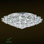 New arrival!HXD527 40w diamond glass and K9 crystal led crystal light colorful acrylic chandelier HXD527