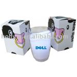 New Cow Milk Glass Romantic LED Night Lights Lamps Cup HL-801