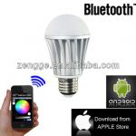 New Product 2014 Bluetooth LED Bulb,Bluetooth RGB LED Bulb 5W,RGBW LED Bluetooth Bulb ZJ-MBL-RGBW V1.0