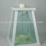 OL0125-WO0 White Large Tower Tealight Lantern OL0125-WO0