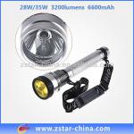 outdoor HID flash torch light, 6600mAh Hid light torch ZSHT0004