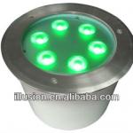 Outdoor IP67 6*3w warm white 3000k led inground lights 24vDC IN2E36