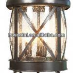 Outdoor pillar garden lighting with stainless steel cage main gate lights(DH-4263) DH-4263